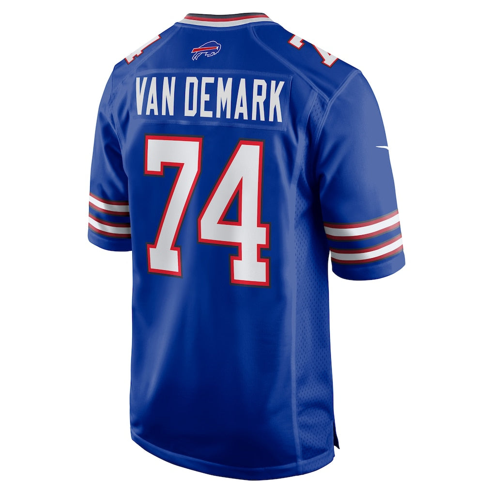 Choea B.Bills #74 Ryan Van Demark Royal Game Player Jersey