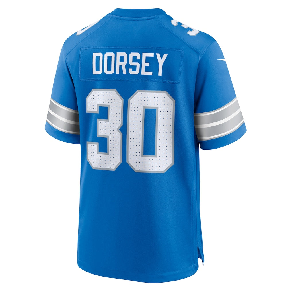 Choea D.Lions #30 Khalil Dorsey Blue Team Game Jersey