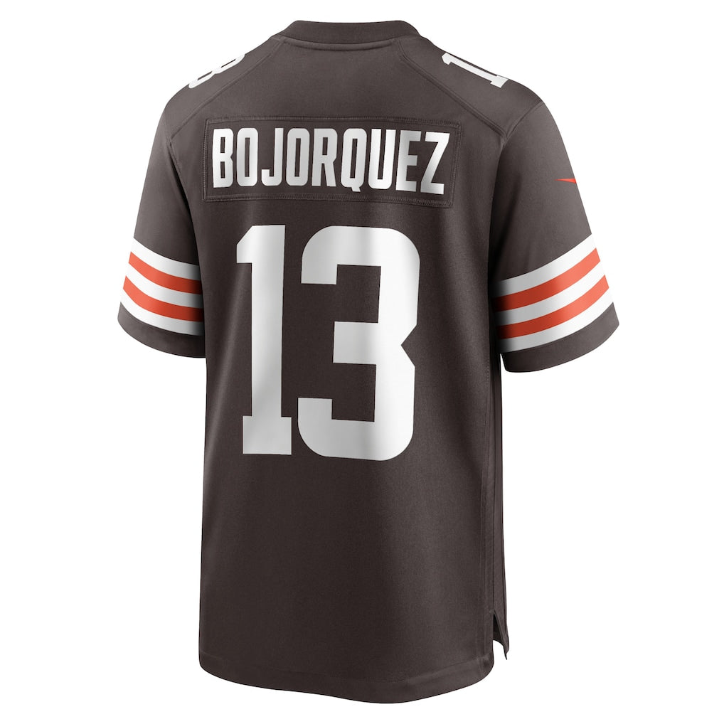 Choea C.Browns #13 Corey Bojorquez Brown Team Game Jersey