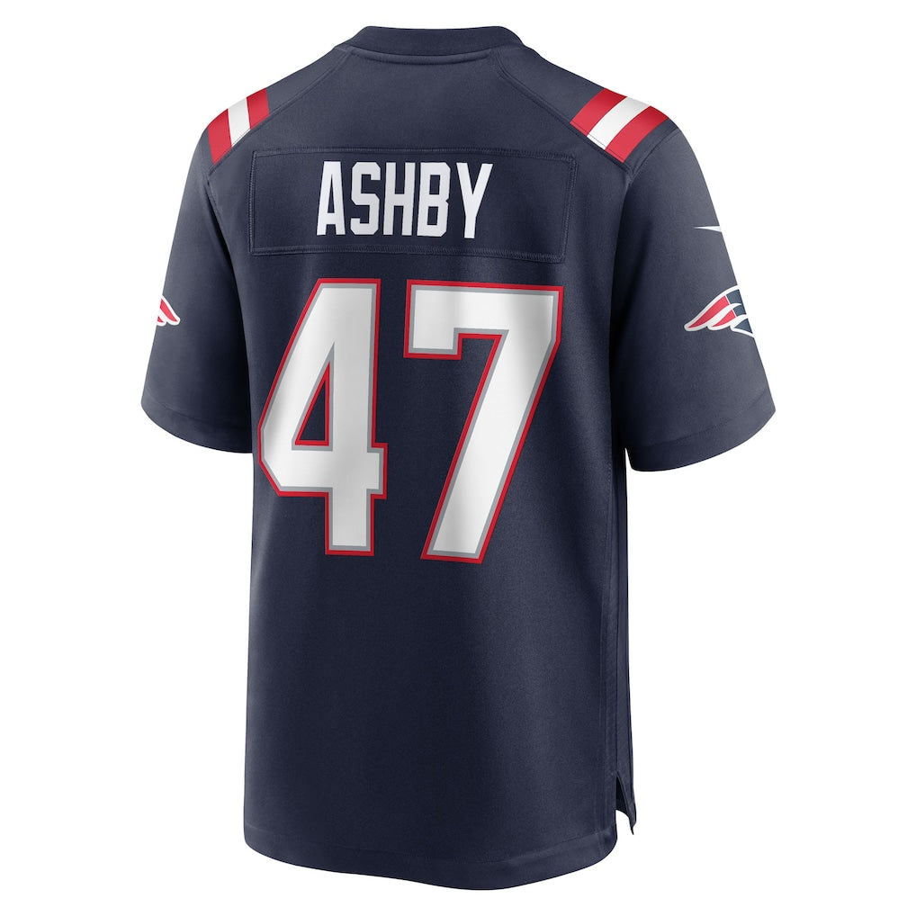 Choea NE.Patriots #47 Julian Ashby Navy Team Game Jersey