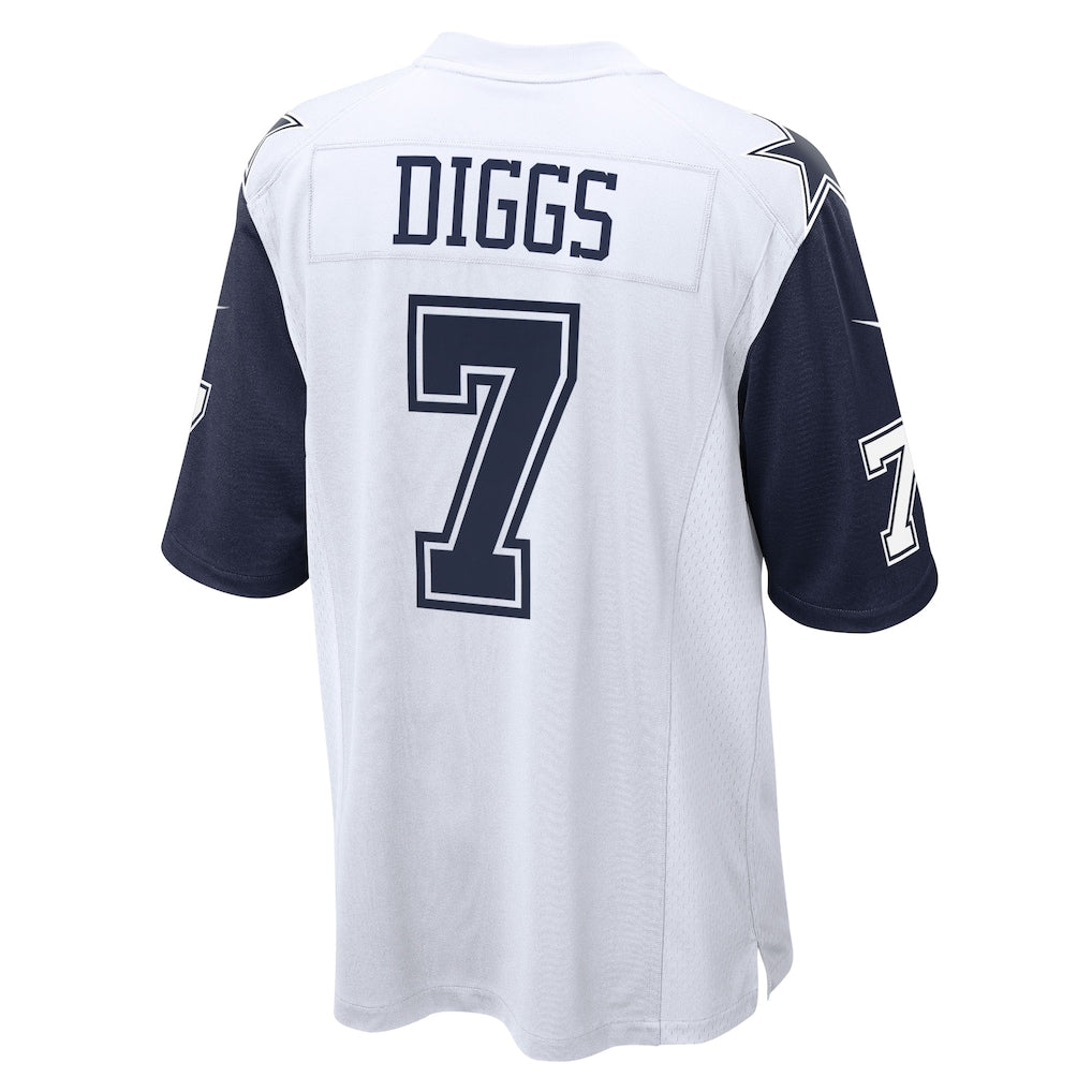 Choea D.Cowboys #7 Trevon Diggs White Alternate Game Team Jersey