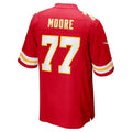 Choea KC.Chiefs #77 Jaylon Moore Red Team Game Jersey