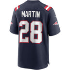 Choea NE.Patriots #28 Curtis Martin Navy Game Retired Player Jersey