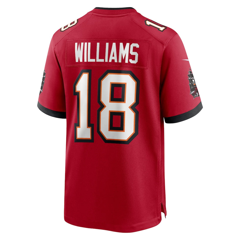 Choea TB.Buccaneers #18 Josh Williams Red Team Game Jersey