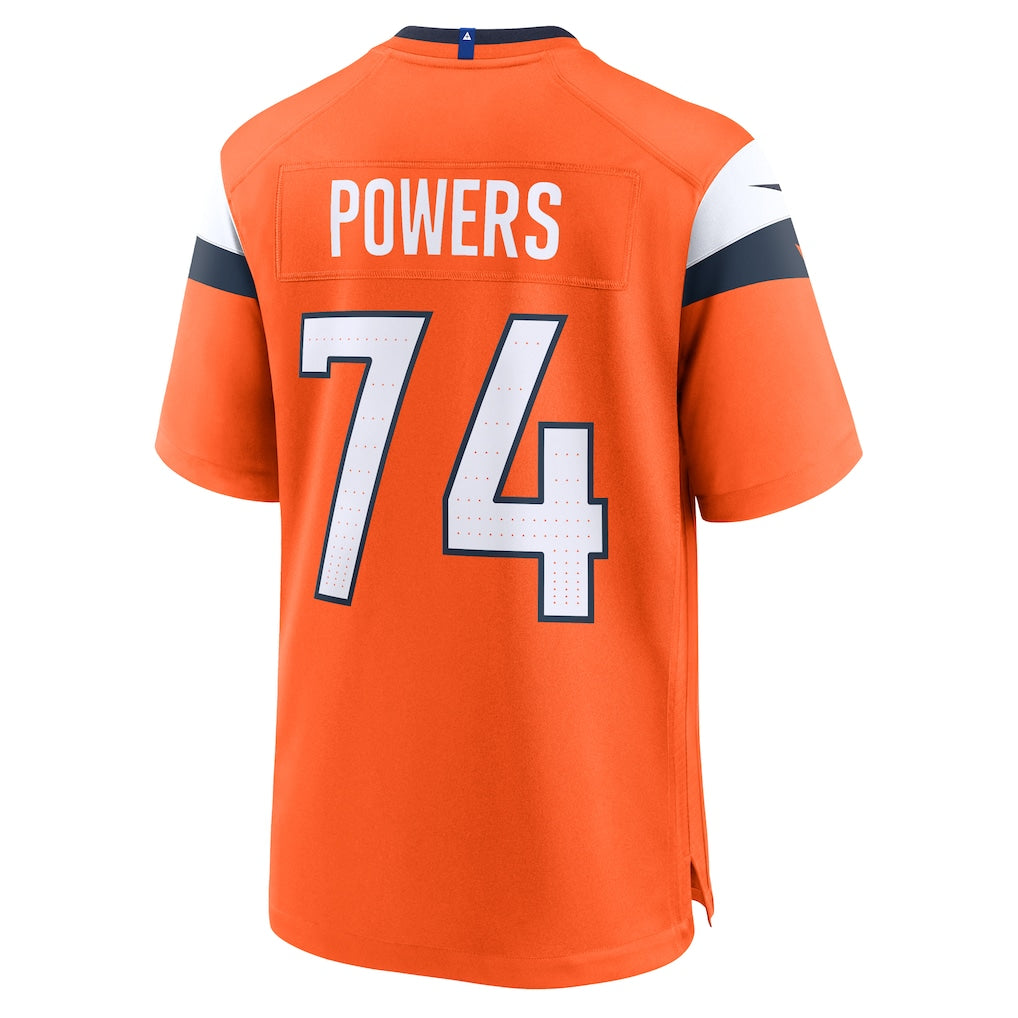 Choea D.Broncos #74 Ben Powers Orange Team Game Jersey
