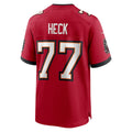 Choea TB.Buccaneers #77 Charlie Heck Red Team Game Jersey
