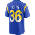 Choea LA.Rams #36 Jerome Bettis Royal Game Retired Player Jersey