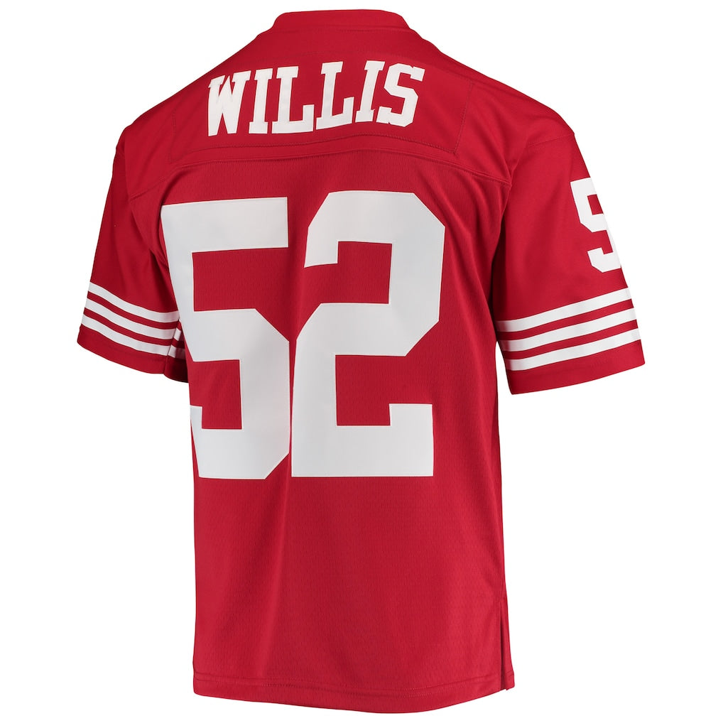 Choea SF.49ers #52 Patrick Willis Mitchell & Ness Scarlet Legacy Replica Jersey