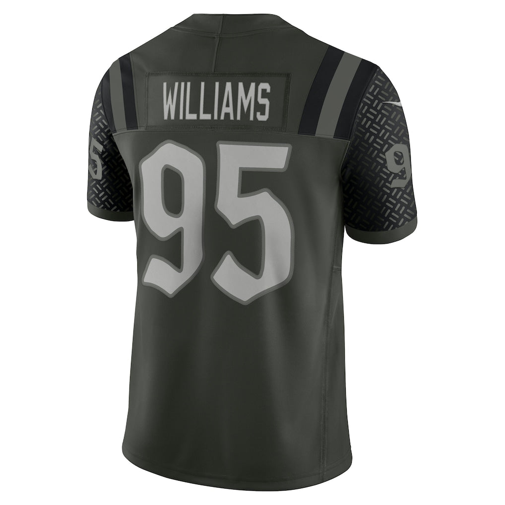 Choea NY.Jets #95 Quinnen Williams Gotham Green 2025 Rivalries Collection Limited Jersey