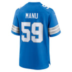 Choea D.Lions #59 Giovanni Manu Blue Team Game Jersey