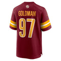 Choea W.Commanders #97 Eddie Goldman Burgundy Team Game Jersey