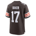 Choea C.Browns #17 Jerome Baker Brown Team Game Jersey