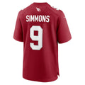 Choea A.Cardinals #9 Isaiah Simmons Cardinal Team Game Jersey