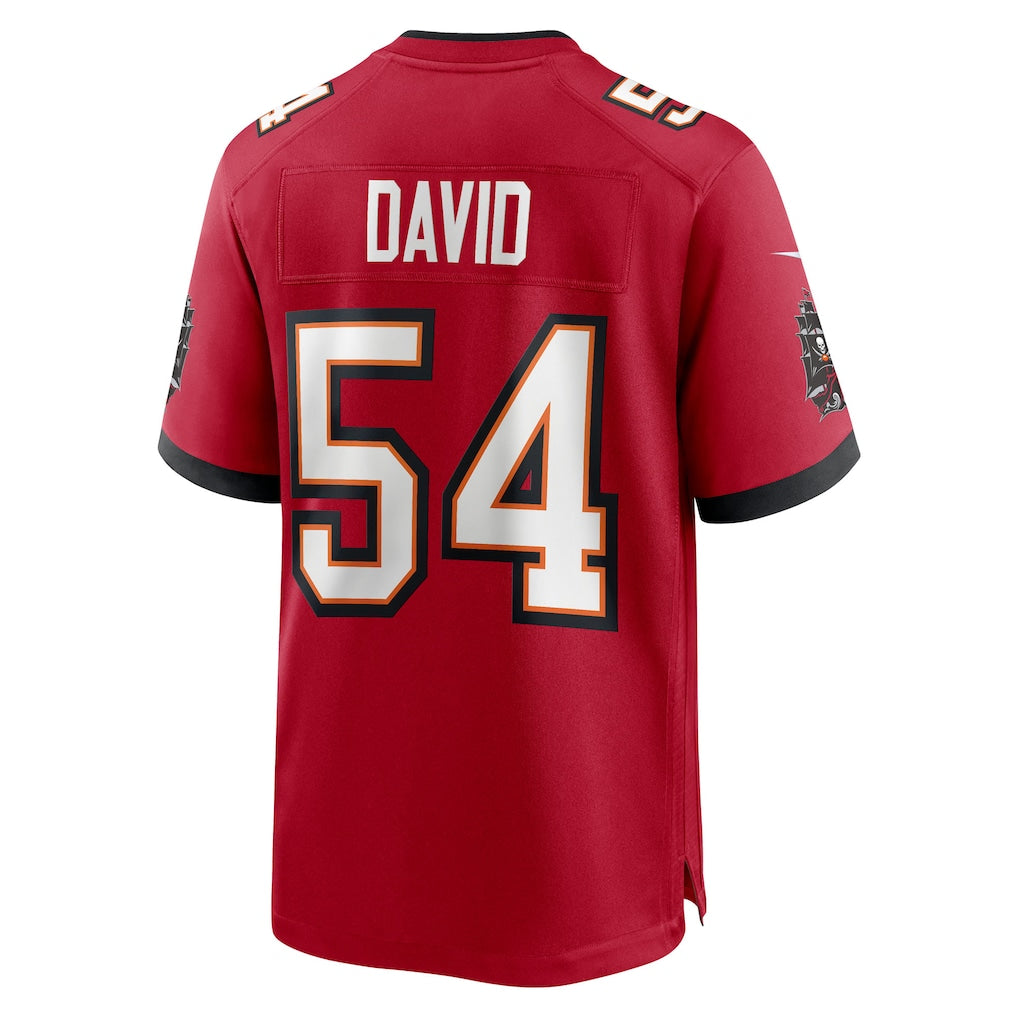 Choea TB.Buccaneers #54 Lavonte David Red 50th Season Team Game Jersey