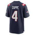 Choea NE.Patriots #4 Bailey Zappe Navy Game Player Jersey