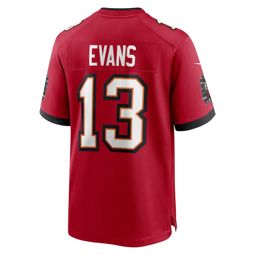 Choea TB.Buccaneers #13 Mike Evans Red 50th Season Team Game Jersey