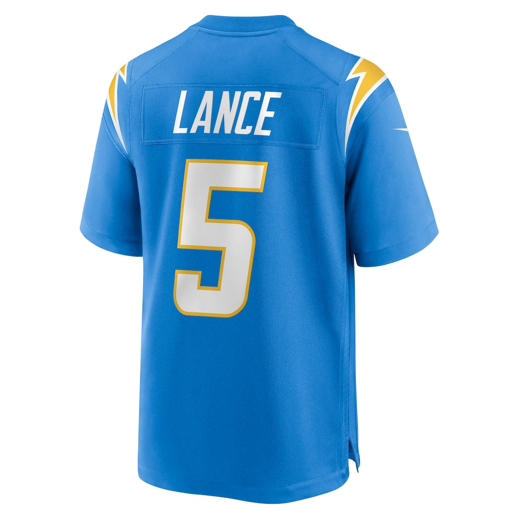 Choea LA.Chargers #5 Trey Lance Powder Blue Team Game Jersey