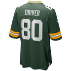 Choea GB.Packers #80 Donald Driver Green Game Retired Player Jersey