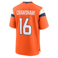 Choea D.Broncos #16 Jeremy Crawshaw Orange Team Game Jersey