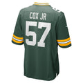 Choea GB.Packers #57 Brenton Cox Jr. Green Game Jersey