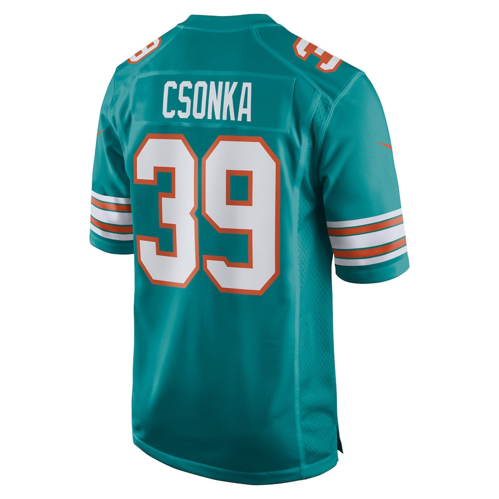 Choea M.Dolphins #39 Larry Csonka Aqua Retired Player Jersey