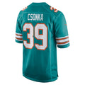 Choea M.Dolphins #39 Larry Csonka Aqua Retired Player Jersey