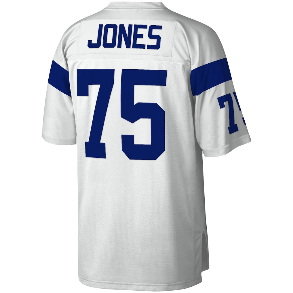 Choea LA.Rams #75 Deacon Jones Mitchell & Ness White Legacy Replica Jersey
