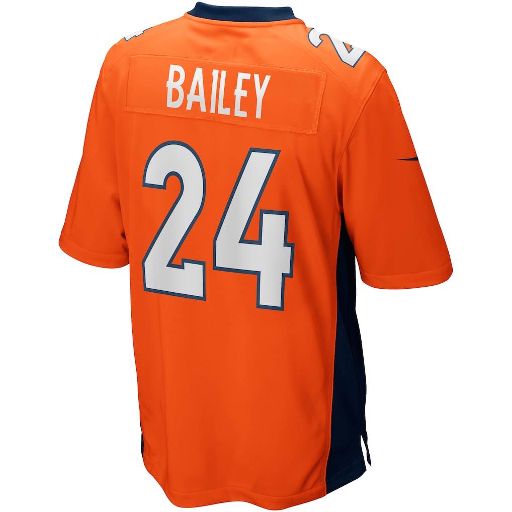 Choea D.Broncos #24 Champ Bailey Orange Game Retired Player Jersey