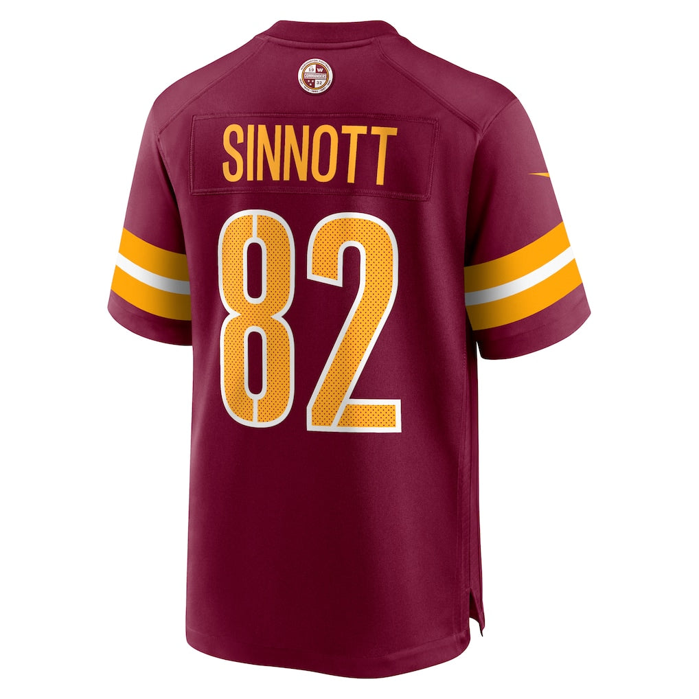 Choea W.Commanders #82 Ben Sinnott Burgundy Game Jersey