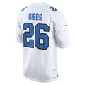 Choea D.Lions #26 Jahmyr Gibbs White Tundra Fashion Game Jersey