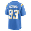 Choea LA.Chargers #93 Otito Ogbonnia Powder Blue Player Game Jersey