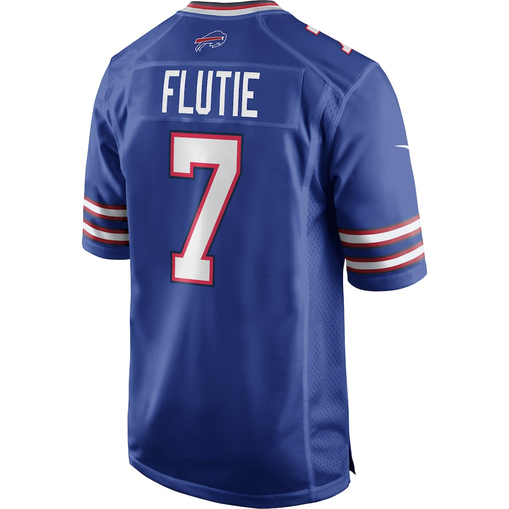 Choea B.Bills #7 Doug Flutie Royal Game Retired Player Jersey