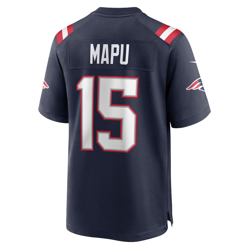 Choea NE.Patriots #15 Marte Mapu Navy Game Retired Player Jersey
