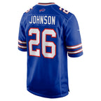 Choea B.Bills #26 Ty Johnson Royal Team Game Jersey