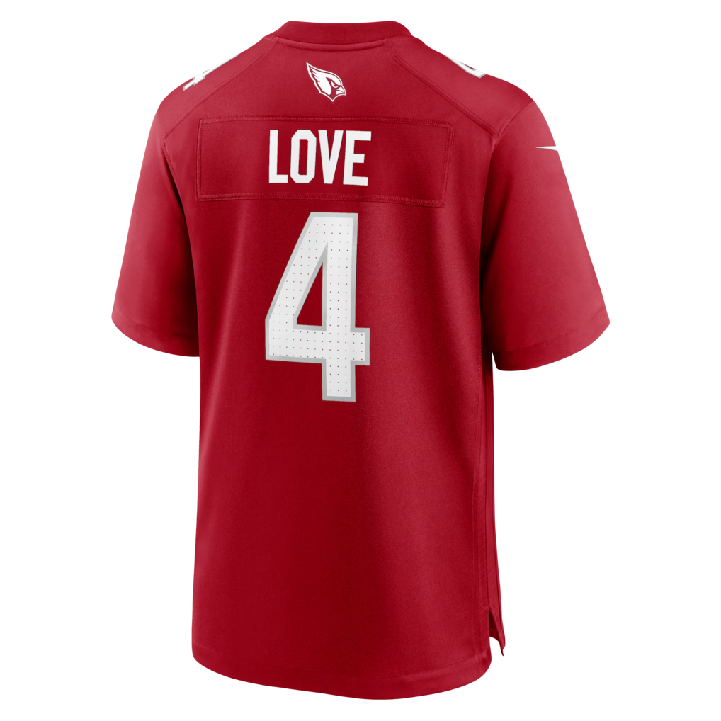 Choea A.Cardinals #4 Jeremiyah Love Red Game Player Stitched Jersey