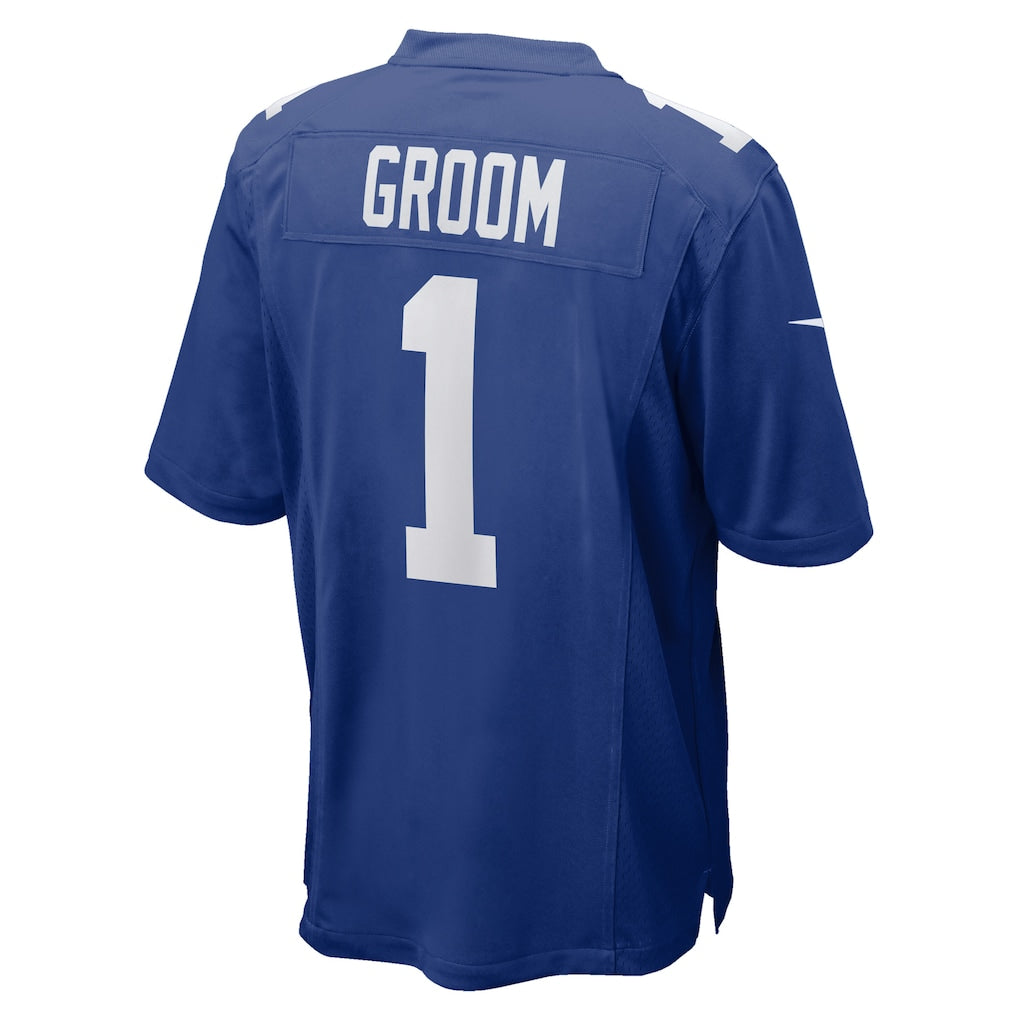 Choea NY.Giants #1 Groom Royal Game Jersey
