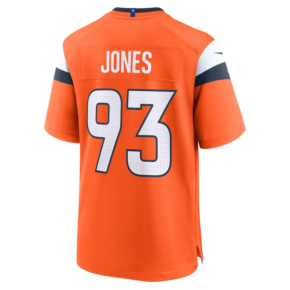 Choea D.Broncos #93 D.J. Jones Orange Team Game Jersey