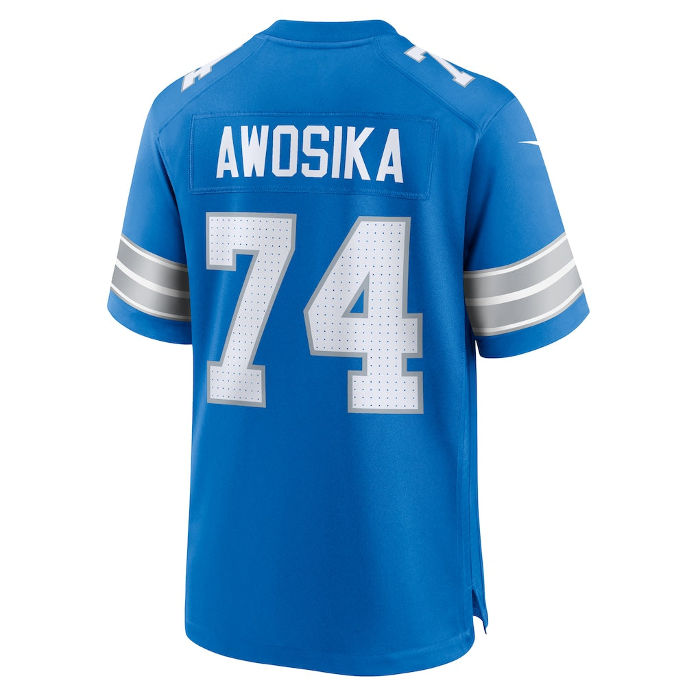 Choea D.Lions #74 Kayode Awosika Blue Team Game Jersey