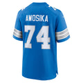 Choea D.Lions #74 Kayode Awosika Blue Team Game Jersey