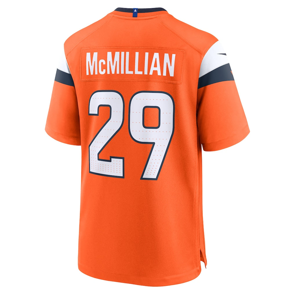 Choea D.Broncos #29 Ja'Quan McMillian Orange Team Game Jersey