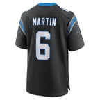 Choea C.Panthers #6 Sam Martin Black Team Game Jersey