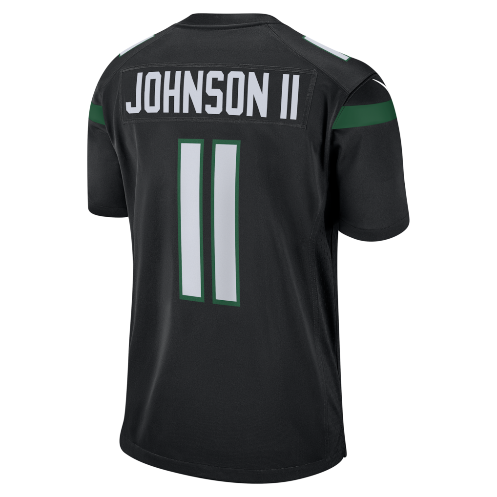 Choea NY.Jets #11 Jermaine Johnson II Black Alternate Game Jersey