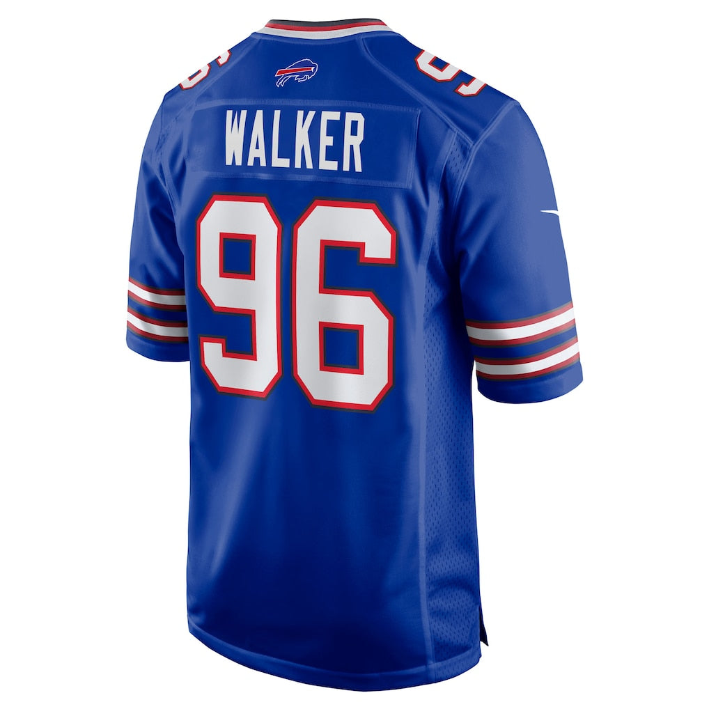 Choea B.Bills #96 Deone Walker Royal Team Game Jersey