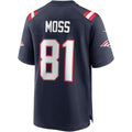 Choea NE.Patriots #81 Randy Moss Navy Game Retired Player Jersey