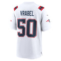 Choea NE.Patriots #50 Mike Vrabel White Game Retired Player Jersey