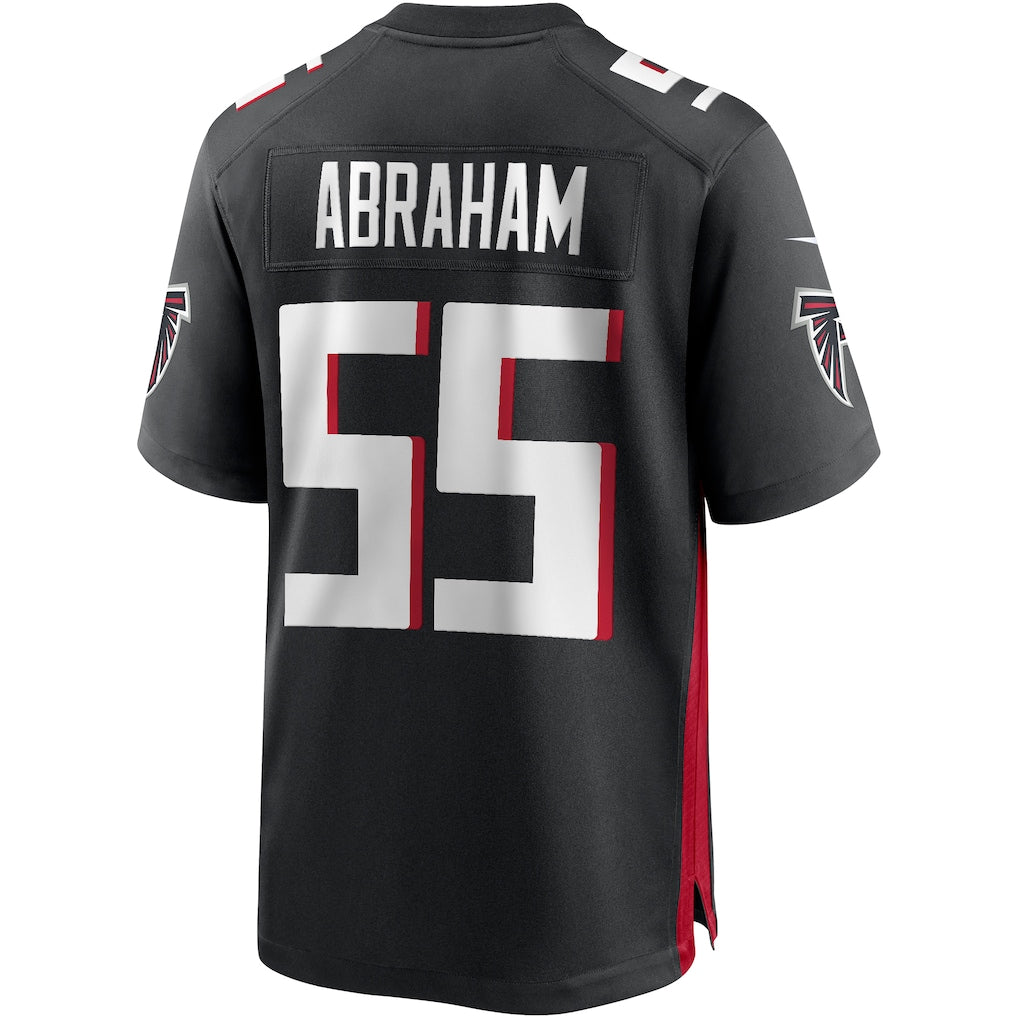 Choea A.Falcons #55 John Abraham Black Game Retired Player Jersey