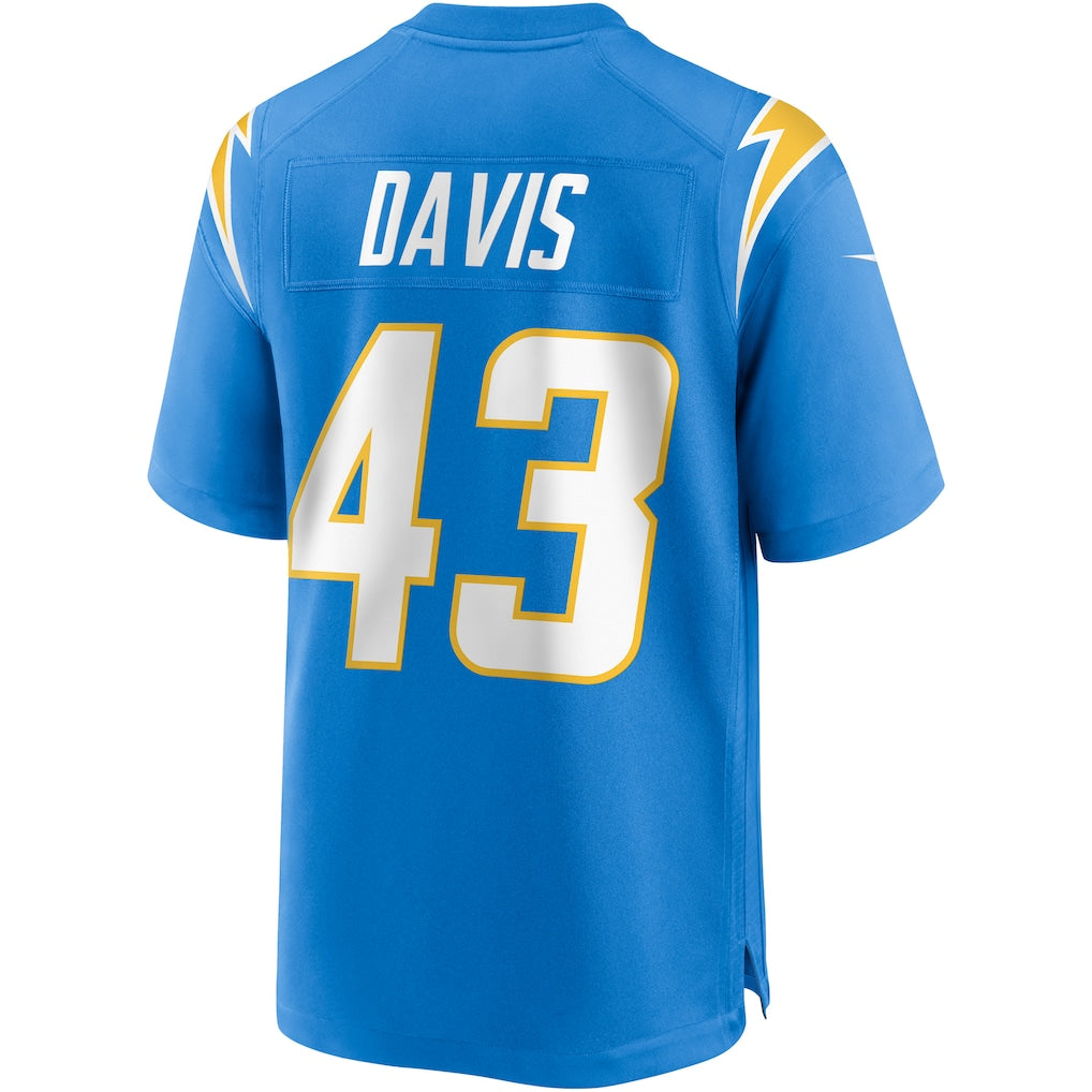 Choea LA.Chargers #43 Michael Davis Powder Blue Game Jersey