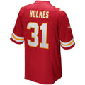 Choea KC.Chiefs #31 Priest Holmes Red Game Retired Player Jersey