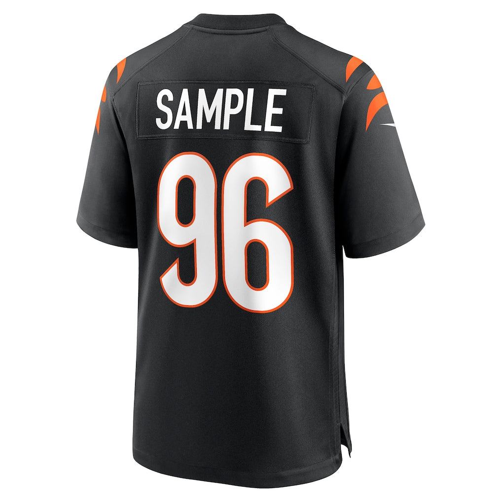 Choea C.Bengals #96 Cam Sample Black Game Jersey
