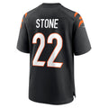 Choea C.Bengals #22 Geno Stone Black Game Jersey